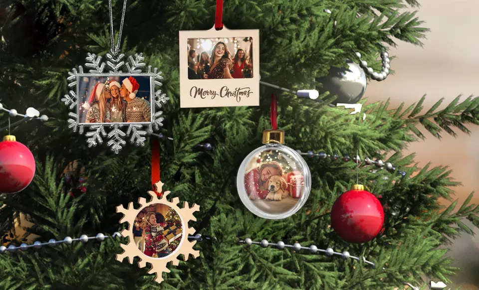 Personalized Photo Christmas Ornaments - Up to 32% Off