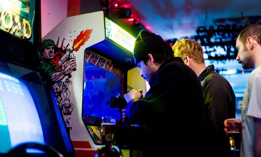 Image 1: 2-Hour Arcade w/ Beer or Wine for 1, 2, or 4 at Multiple UK Locations