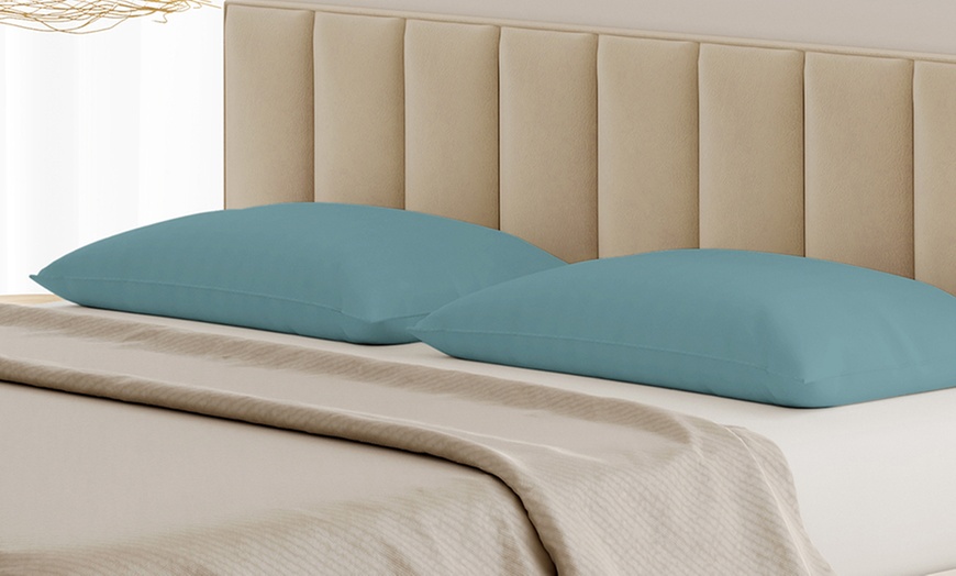 Image 1: Coppia Federe 100% puro Cotone Alta qualità Made in Italy