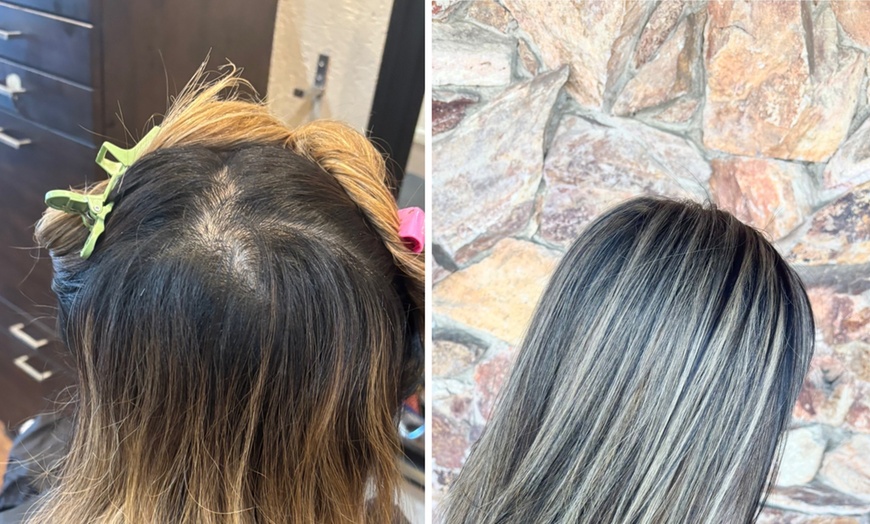 Image 6: Haircut with Color, Partial/Full Highlights, or Balayage