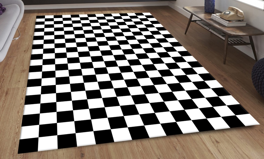 Image 4: Tapis de salon Black&White