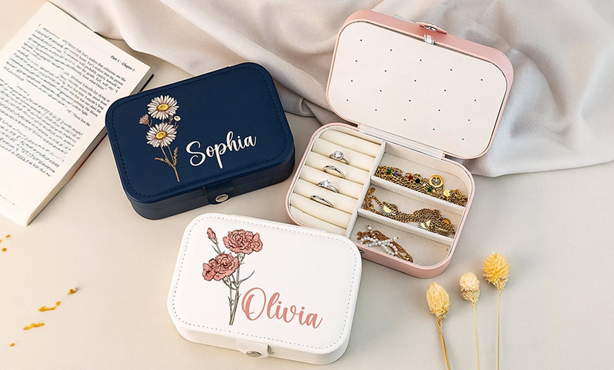 Image 3: Custom PU Leather Jewelry Box in Multiple Styles & Colors Up to 81% Off