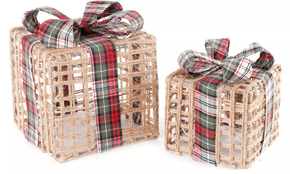 Decorazioni Natalizie luminose da mettere sotto l'albero, Natale, led