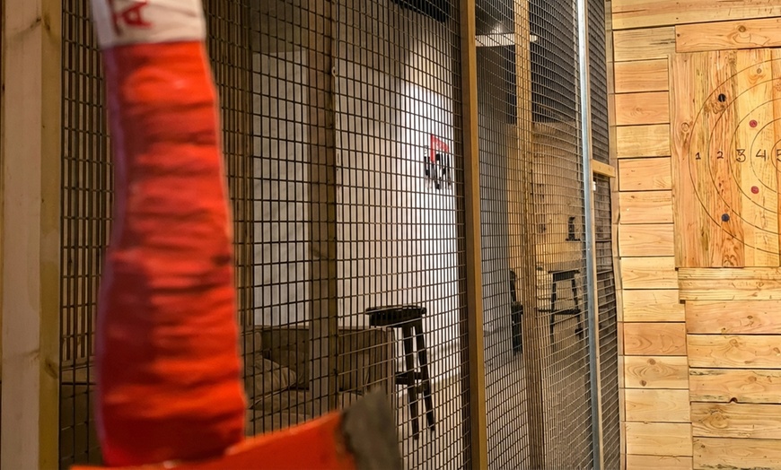 Image 3: Experiencia de lanzamiento de hachas de 1 hora para hasta 4 personas