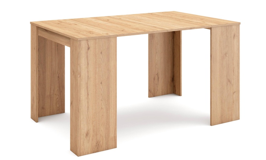 Image 27: Extendable Console Table for 6 people or up to 14 people