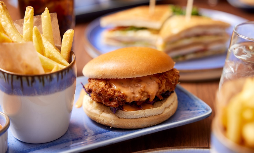 Image 2: Combo Delight: Get a Burger with a Beer or Wine