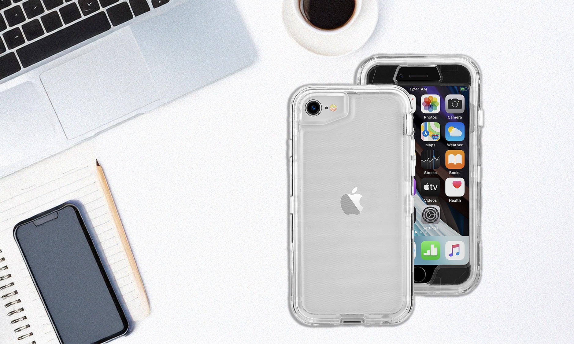 Clear Shockproof Case Anti-fall Full Body Cover for iPhone SE 2020/6/6s/7/8