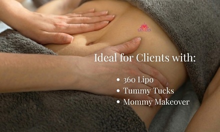 One 60 min Brazilian Lymphatic Drainage Session, Full Body Merchant may collect additional fees - Genesis Wellness Lounge