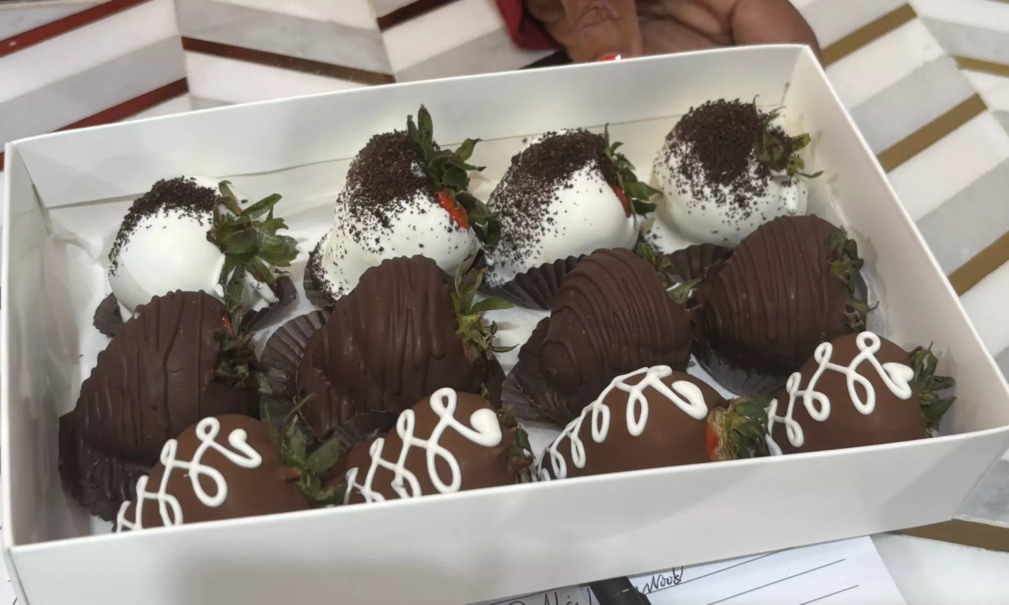 Chocolate-Covered Strawberries with Custom Edible Writing