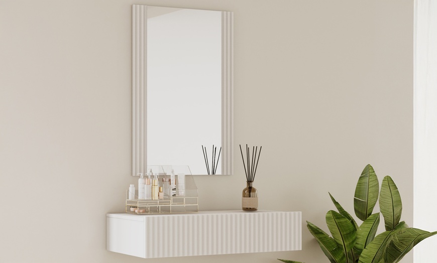 Image 10: Geteilter Schminktisch mit Schublade und Spiegel