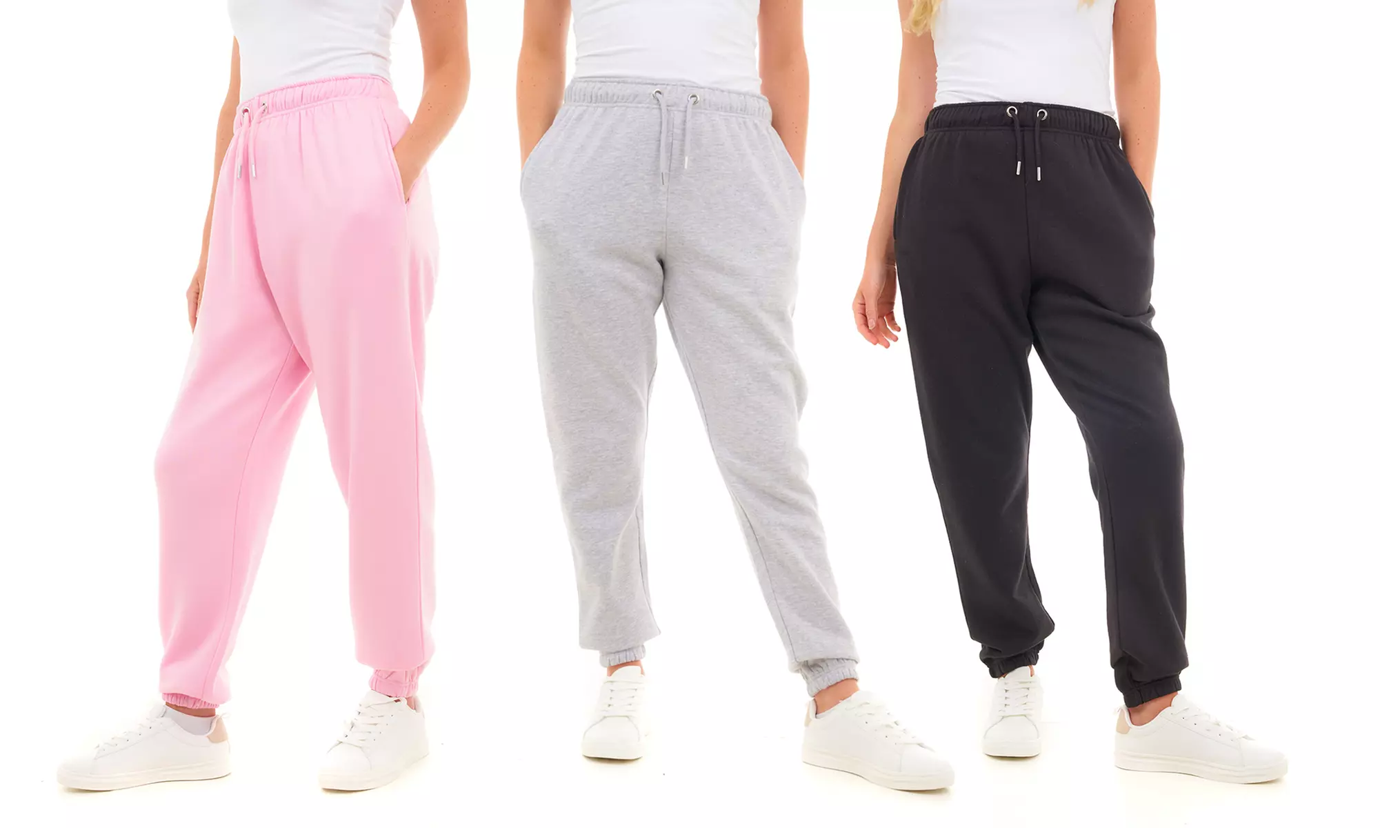 Oversized Women’s Joggers with Cuffed Hem and Pockets