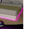 Image 1: Artiss Double Bed Frame with 16-Colour LED Light