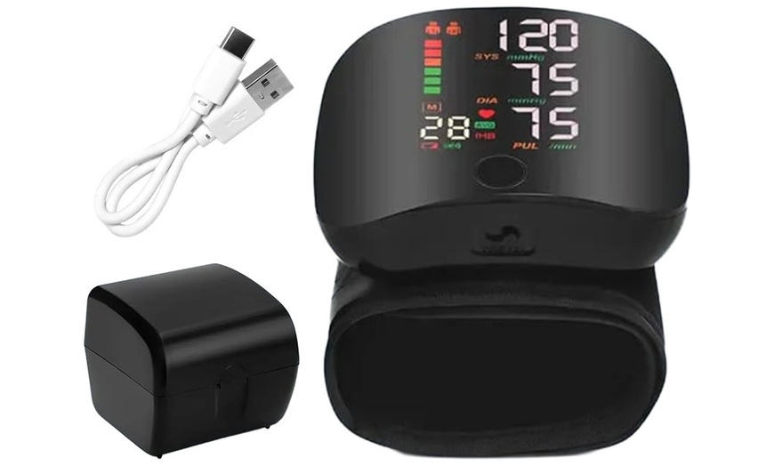 Image 1: Moniteur de pression artérielle électronique, écran LED rétroéclairé