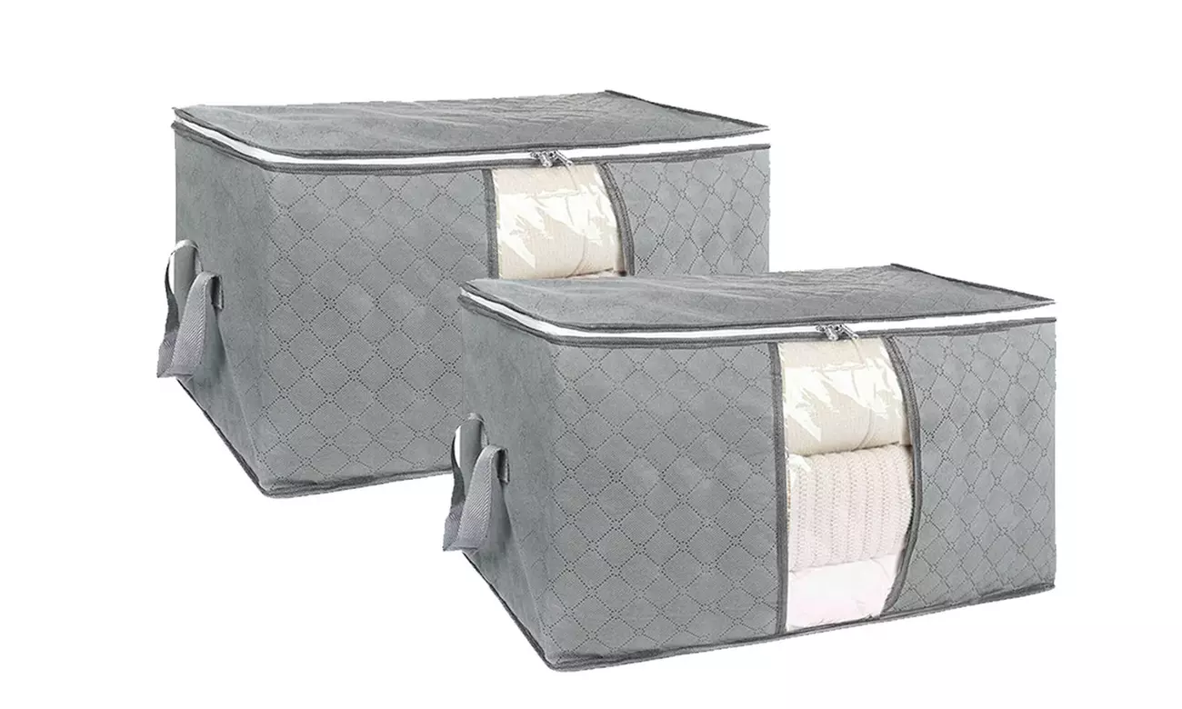 Non-Woven Clothes Storage Under-Bed Bins Foldable Closet Organizer Containers