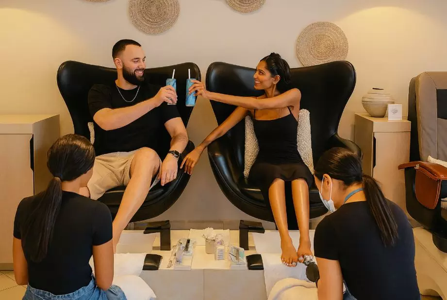 Manicure/Pedicure & Mani-Pedi, Wine & Cookies, Optional Foot Massage