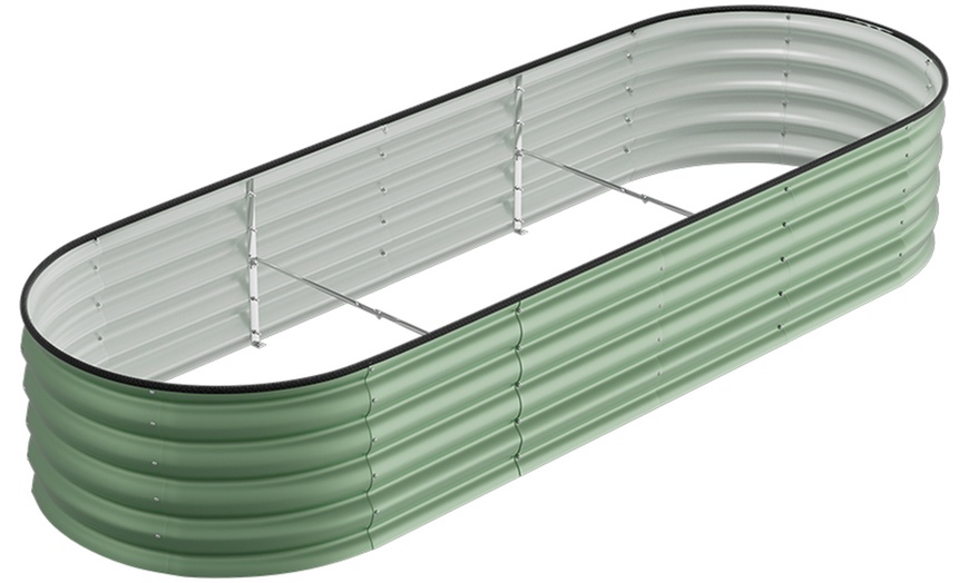 Image 6: 240cm Steel Raised Garden Bed in Various Colours