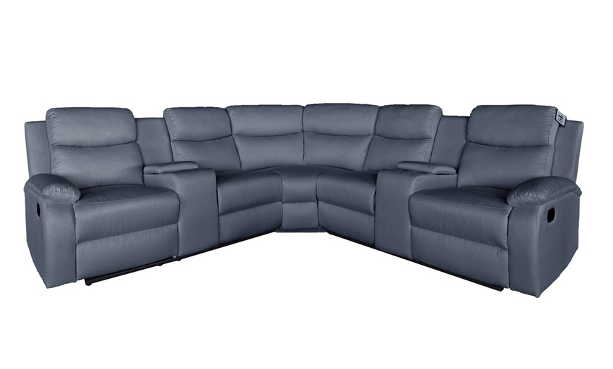 Image 3: Ravello Five Seater Recliner Sofa