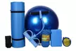 Kit d'accessoires de yoga avec tapis, ballon, bloc de yoga, serviette et élastique, Synerfit - Second Medium