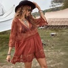 Image 16: Boho-Style Lace Cover-Up Beach Dress
