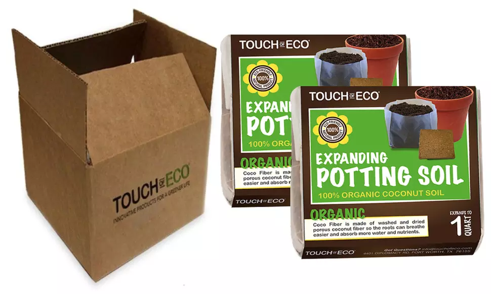 Natural & Organic Coco Fiber Expanding Soil for Planting (2, 4 or 6 Pack)