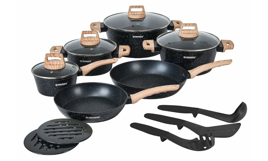 Image 1: Batteria da cucina da 14 o 15 pezzi Herzberg