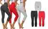 Women Slimming High Waist Ruched Workout Leggings Booty Yoga Pants Tights