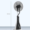 Image 3: HOMCOM Pedestal Fan with Water Mist Spray
