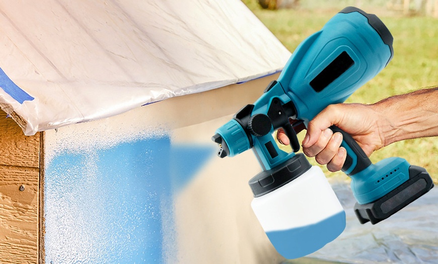 Image 1: Pulvérisateur électrique sans fil pour peinture 800 ml