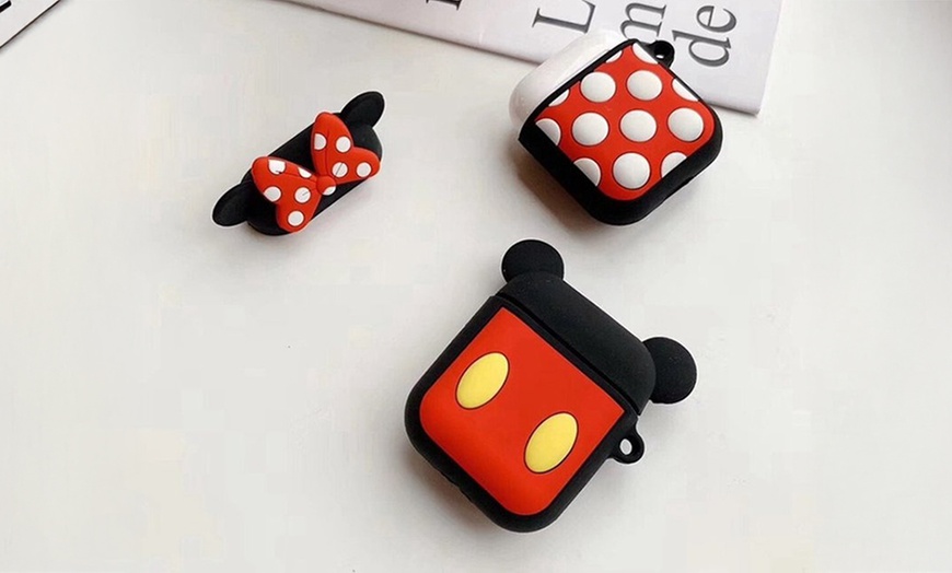 Image 2: Mickey / Minnie Premium AirPod Silicone Case Cover Dust-Proof & Shock Resistant
