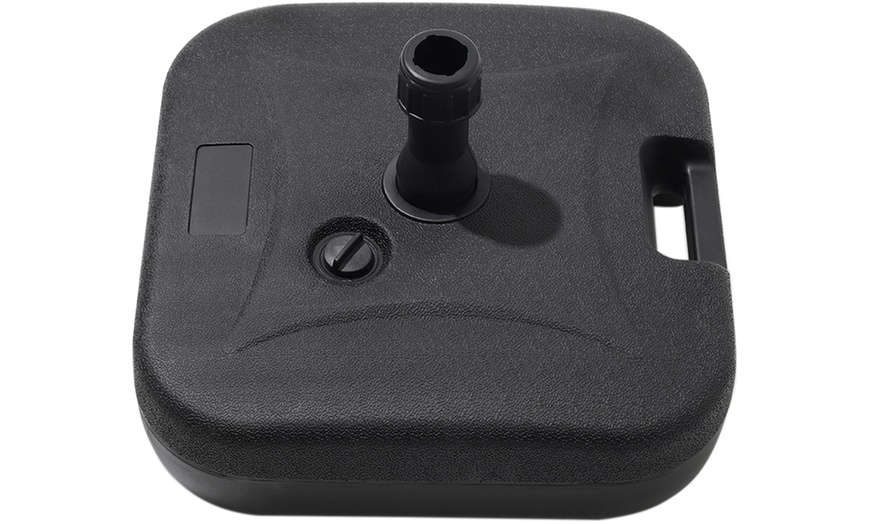 Image 9: Heavy-Duty Umbrella Base for Rotating Parasol in Four Styles