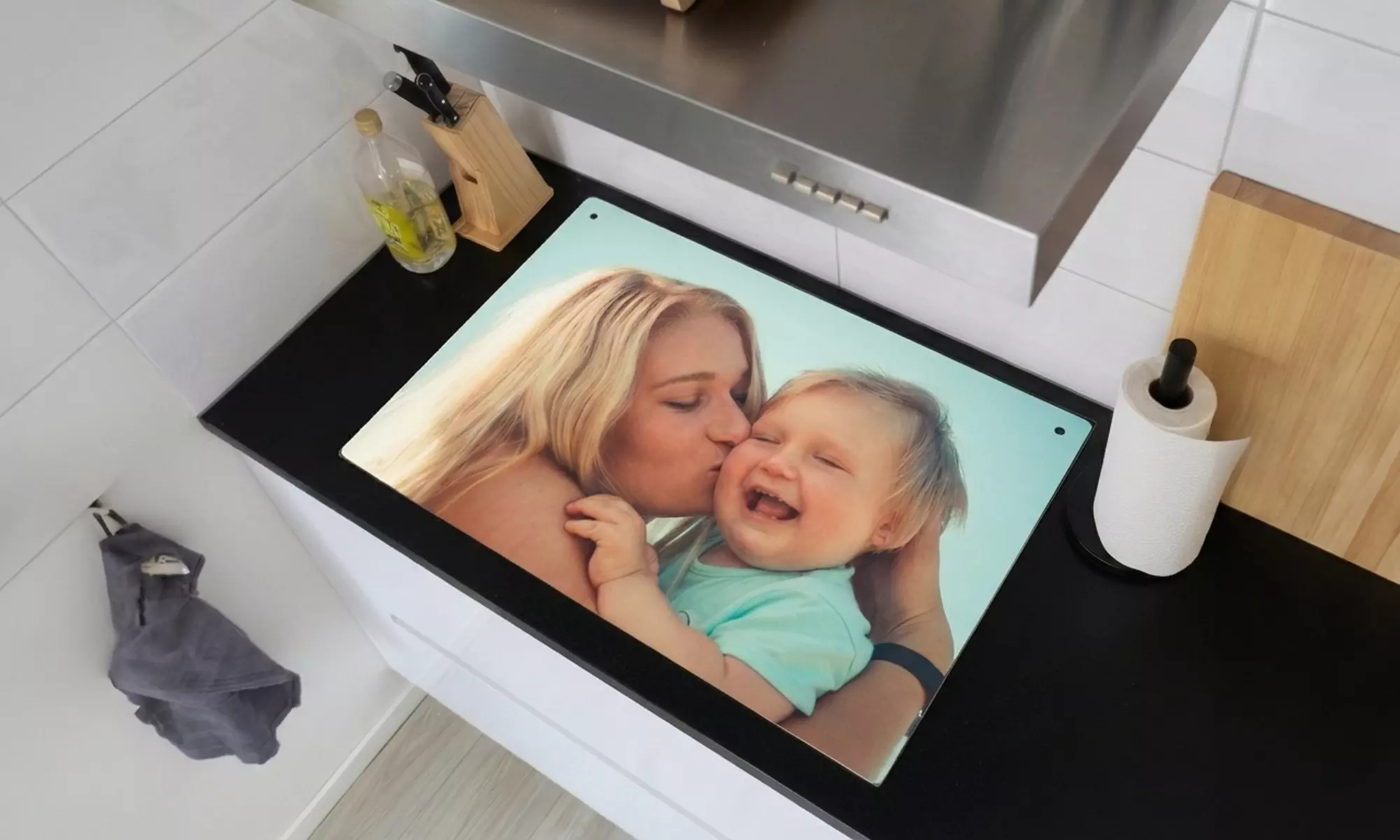 2-in-1 inductiebeschermer en spatscherm