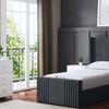 Image 13: Elara Winged Panel Bed in Various Sizes and Colours