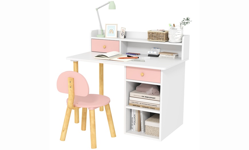 Image 6: AIYAPLAY Kids Desk and Chair Set
