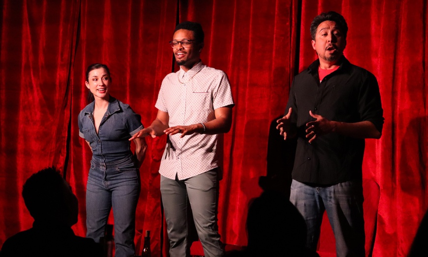 Image 1: $50 or $100 Gift Cards for Comedy Shows & Drinks Fun