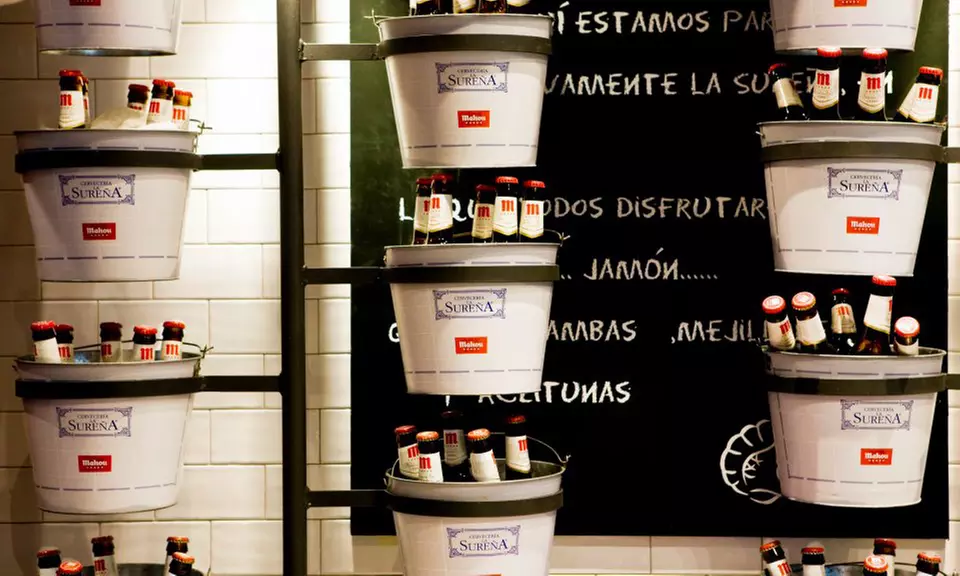 Menú mediterráneo para 2 personas con paella mixta a compartir