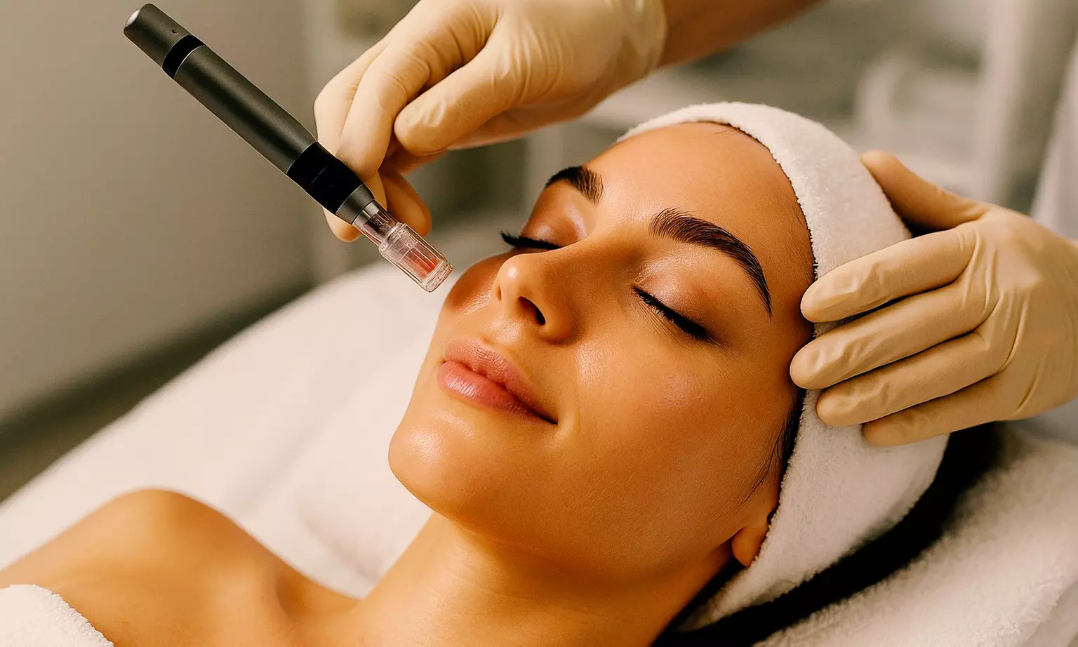 Save Up to 59% Off on One or Two Microneedling Sessions with LED Light Therapy at The Skin & Life Studio - Primary Image