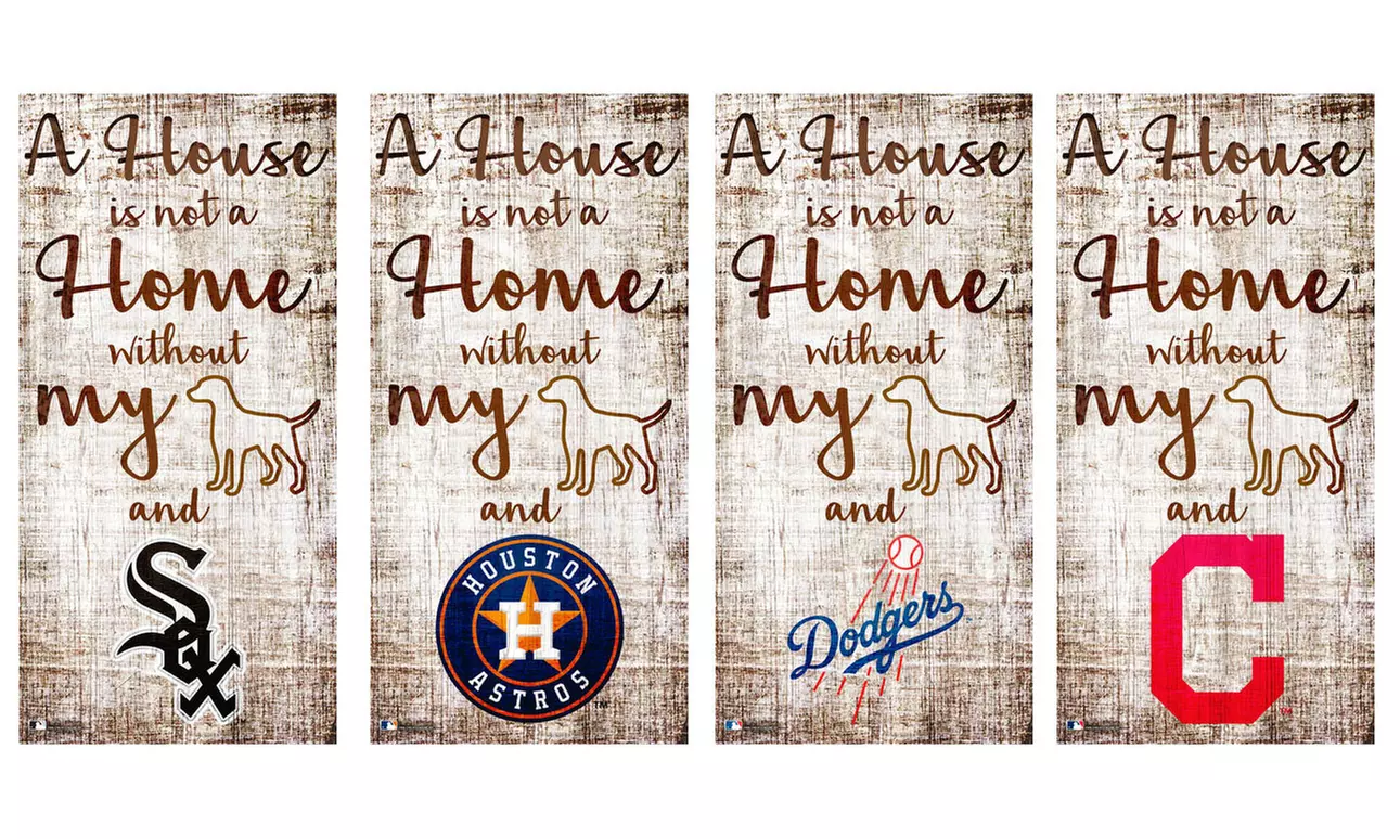 Fan Creations MLB 6"x12" A House Is Not A Home Sign - Primary Image