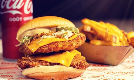 Pour 1 personne : burger du jour avec frites et boisson - Goku Burger - Colombes