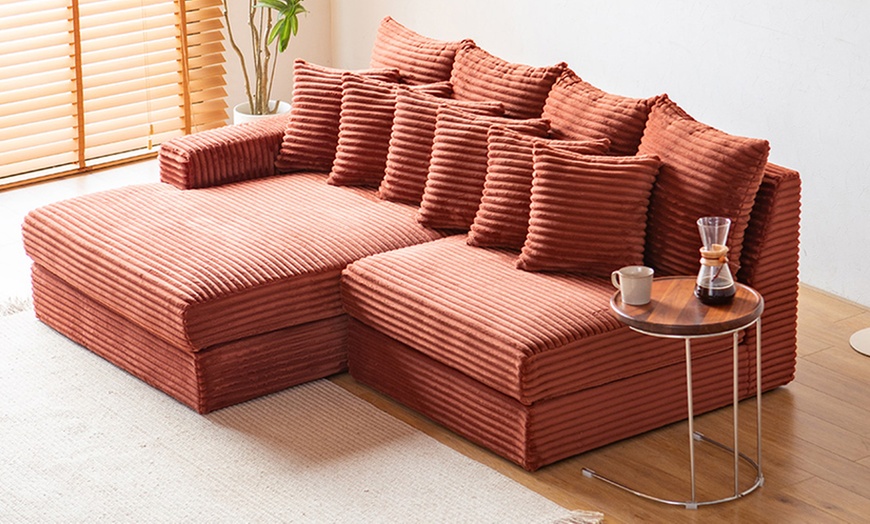 Image 21: Canapé d'angle "Kendari" de Kocoon en velours côtelé