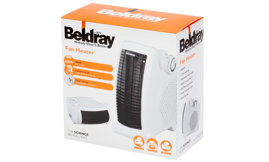 Image 3: Beldray Flat Fan Heater