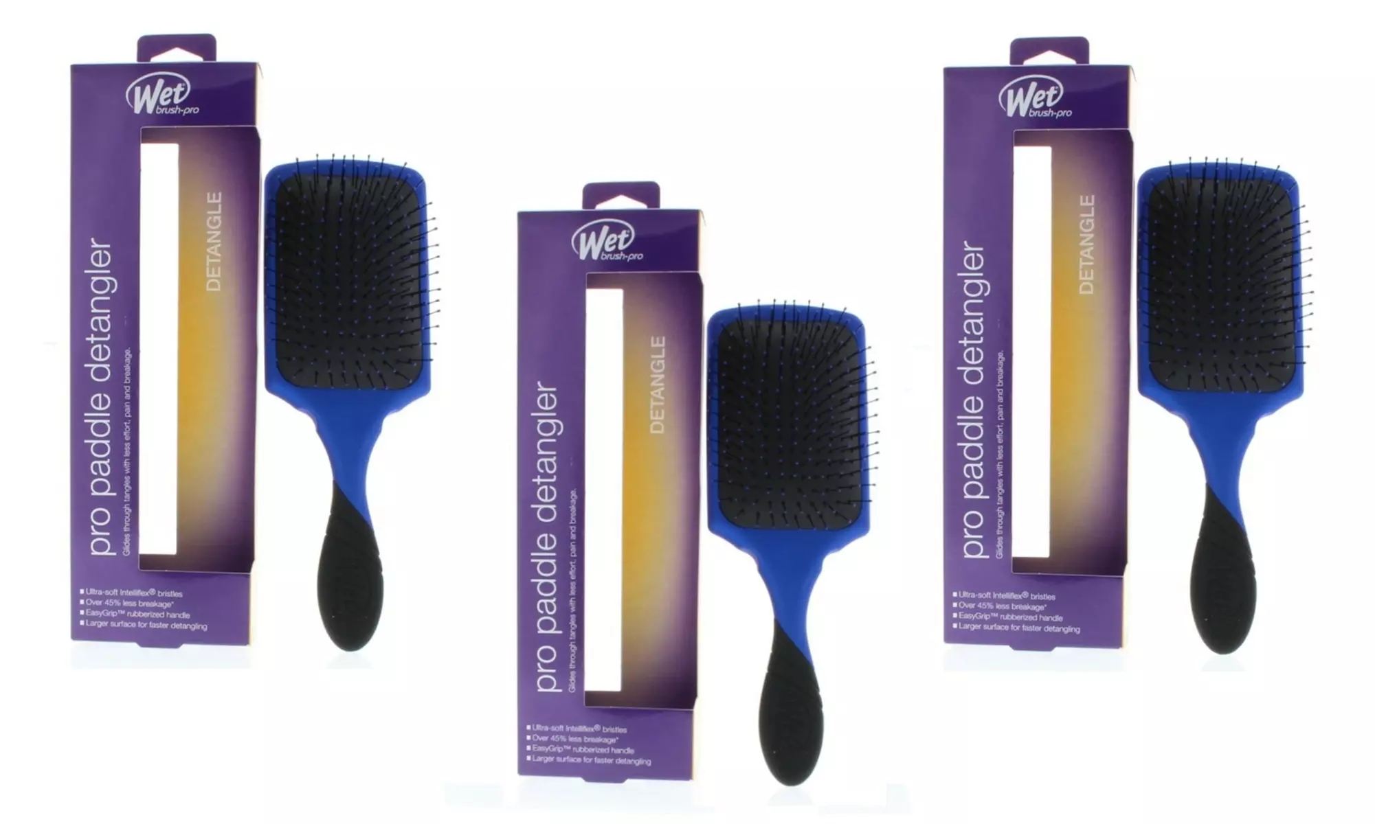 The Wet Brush Up to Three Packs of Original or Backbar or Detangler Brushes