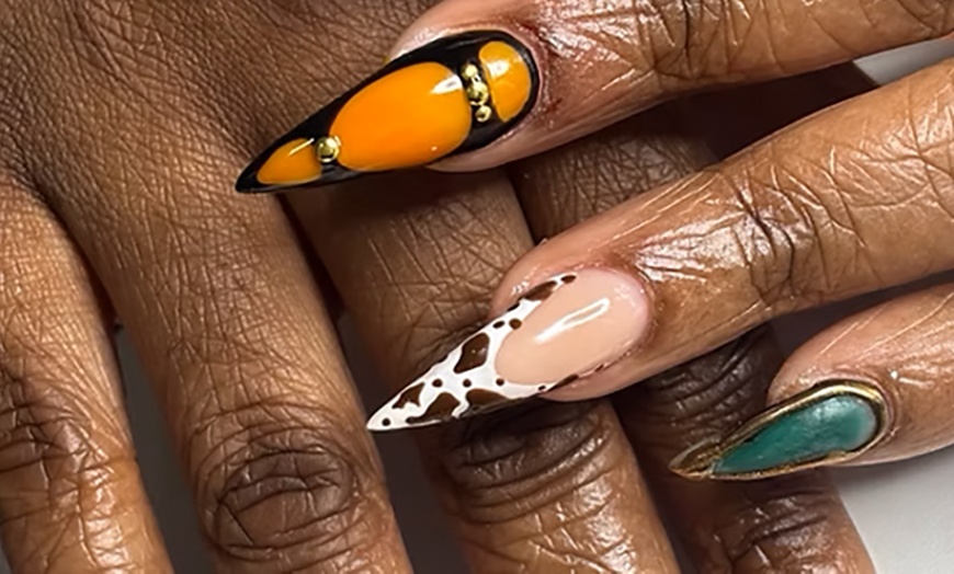 Image 2: Manicures with Color Coat, Gel, French or Acrylic + Gel Polish Options