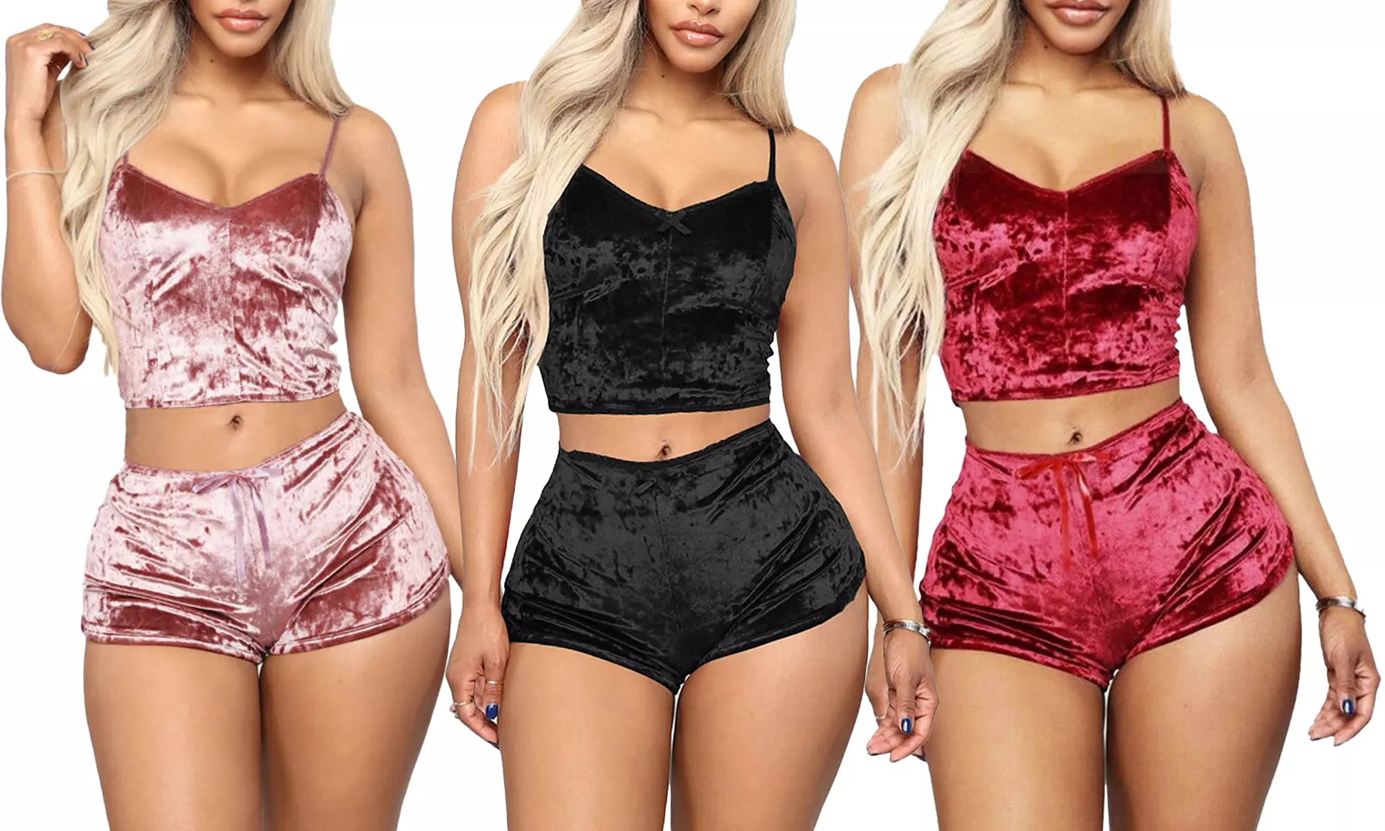 Pyjama 2 pièces pour femme, différentes tailles disponibles - Primary Image