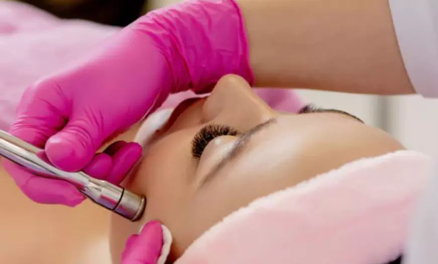 Image 1: Refresh with 30, 55, or 60-Min Microdermabrasion Facials w/ LED Light 