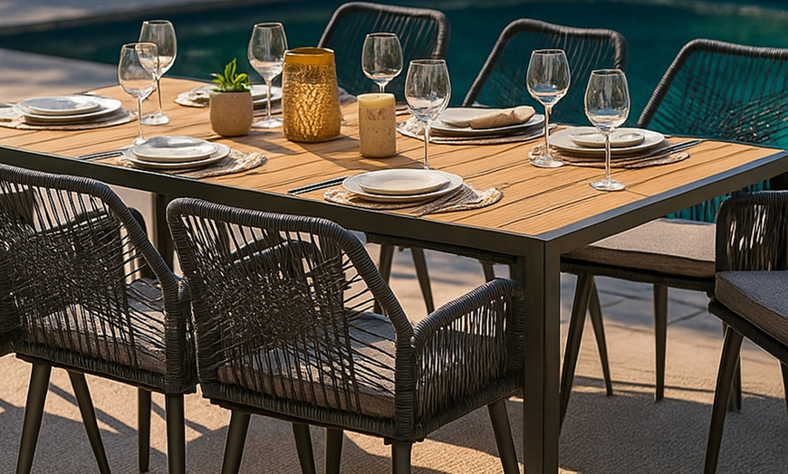 Image 2: Set da pranzo da giardino per 6 o 8 persone con tavolo Swing&Harmonie