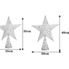 Image 12: Gold and Silver Star Christmas Tree Toppers