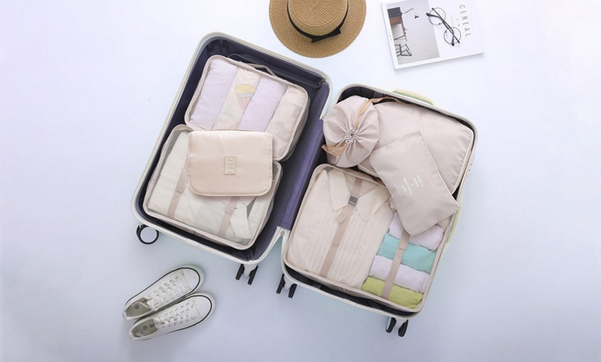 Image 4: 7Pcs Travel Packing Organizers