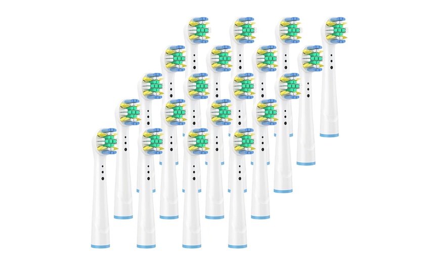 Image 4: Replacement Toothbrush Brush Heads 8-12-20 Pack (Oral B Compatible)