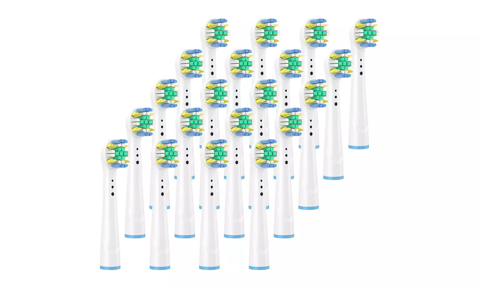 Replacement Toothbrush Brush Heads 8-12-20 Pack (Oral B Compatible) - Second Medium