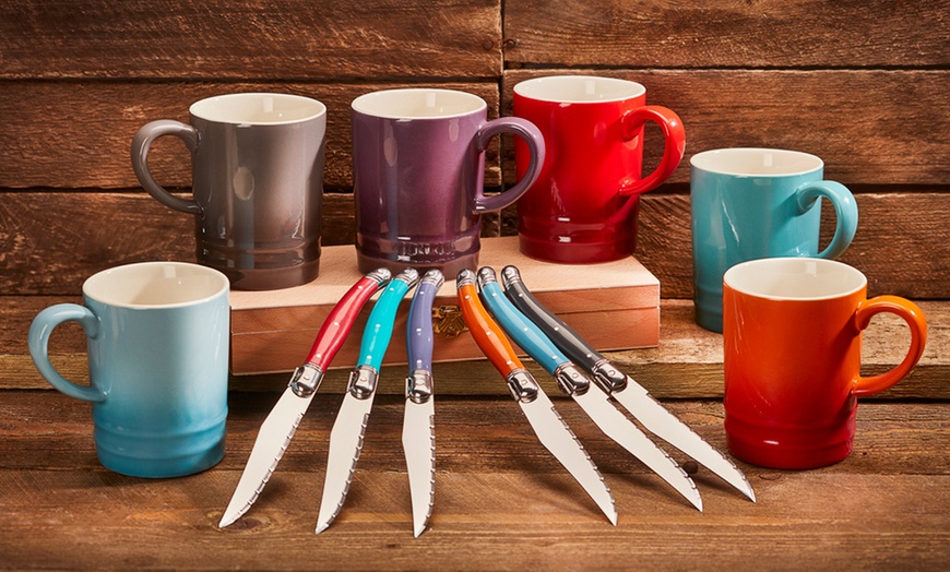 Image 1: Multi-Coloured Cutlery or Mug Set